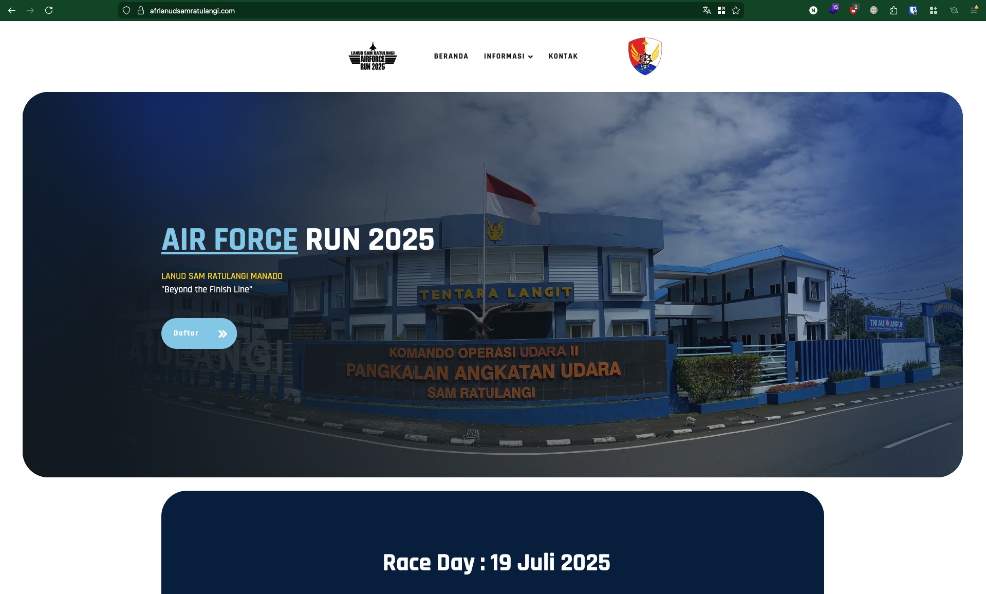 Air Force Run LANUD Sam Ratulangi Manado 2025